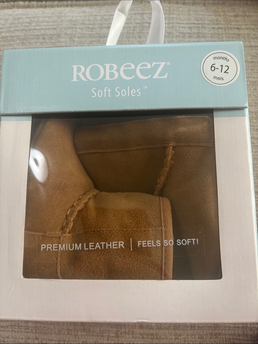 Robeez Camel Tylor Leather Baby Boot